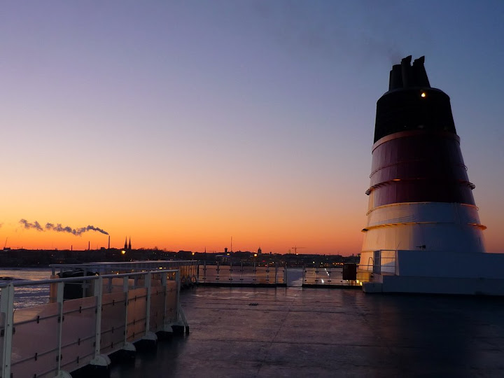 Sur le bateau - direction Stockholm