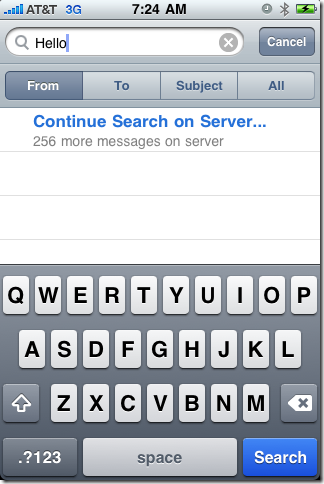 Mail search Mail search