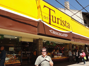 Proof that Marilyn could resist going into another chocolate shop.