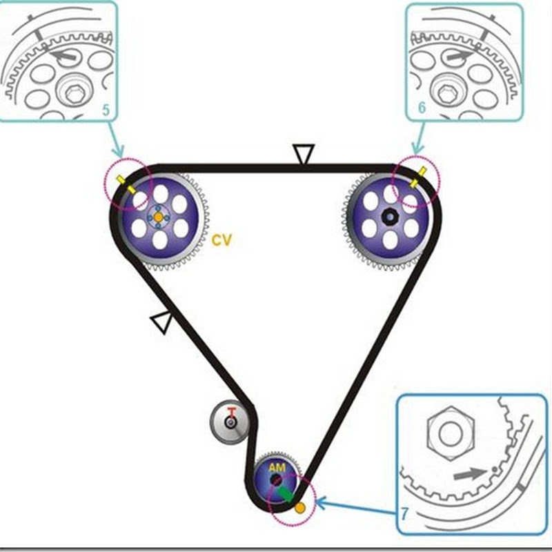 Diagrama Correia Dentada Nissan Motor VG30E e VG33E Diagrama Correia Dentada Nissan Motor VG30E e VG33E