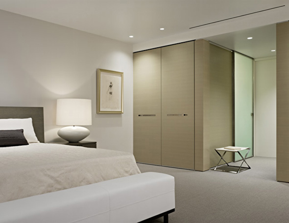 minimalist bedroom interior in apartment pictures
