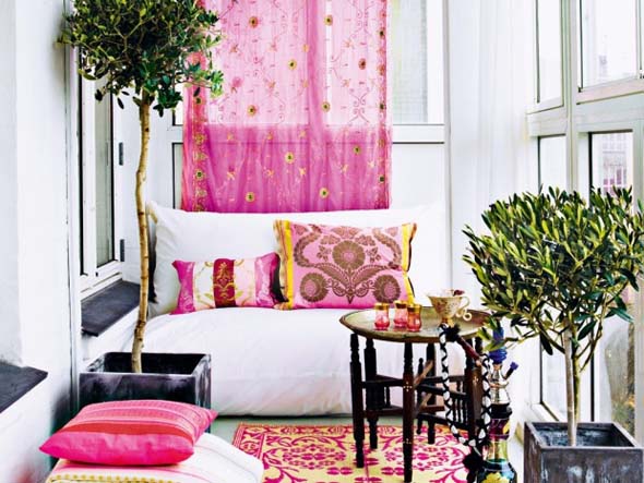 modern pink interior apartment design ideas