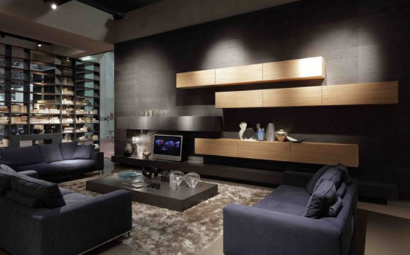 comfortable loft living room inspiration design photo