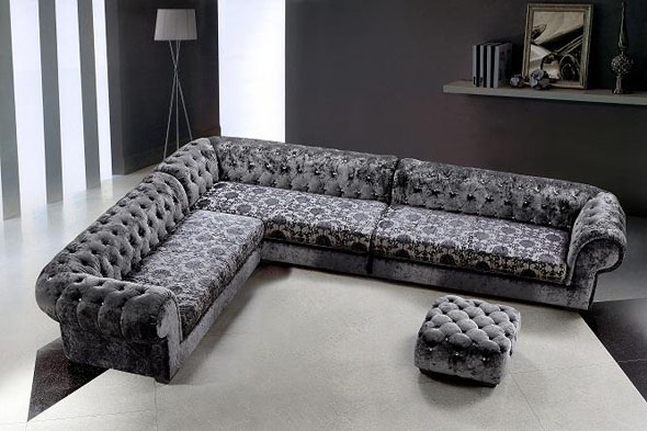 modern gray living room sofas design