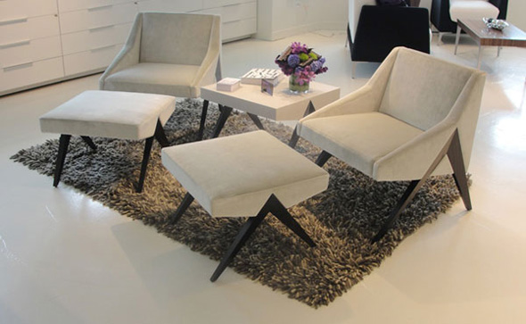 elegant white furniture for living room design
