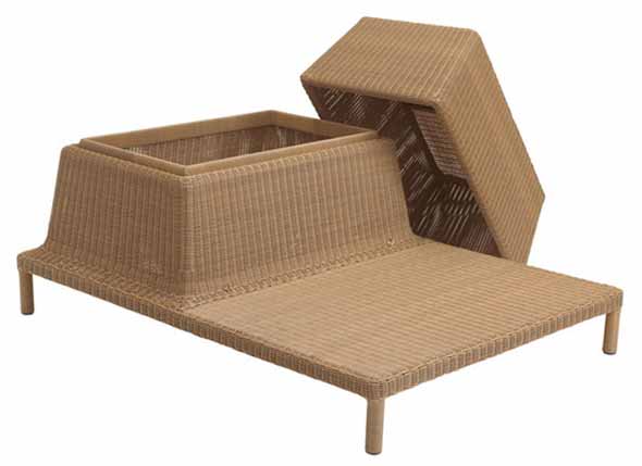sun lounger furniture design with storage