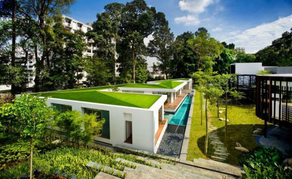 zig-zag green roof top house design ideas zig-zag green roof top house design ideas