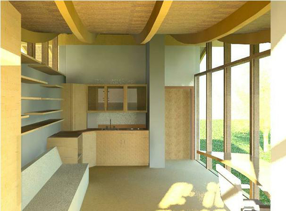 contemporary interior bamboo home studio project