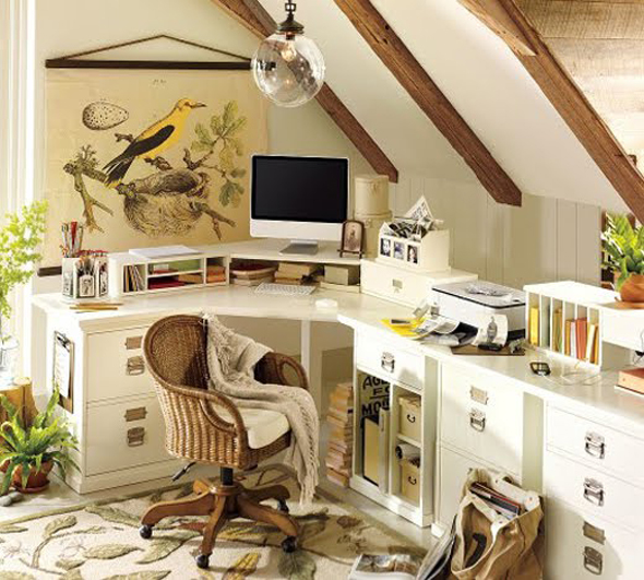 fresh modern home office decorating design