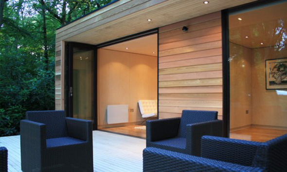 modern backyard garden studio house design