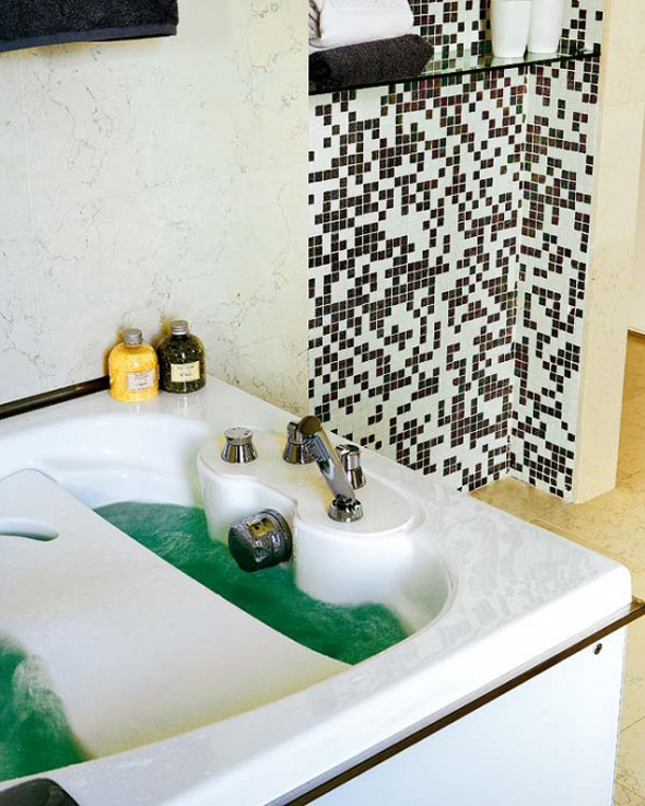 elegant mosaic bathroom wall design ideas photos