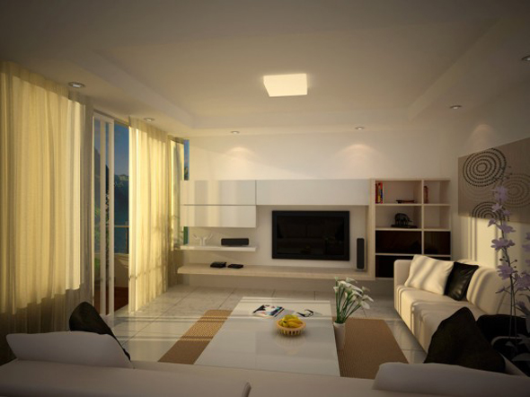 elegant neutral creamy living room furniture design