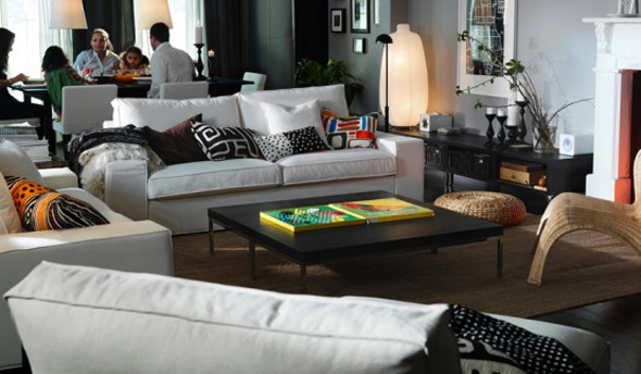 ikea white living room makeovers design ideas
