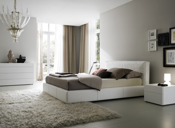 elegant white bedroom furniture sets design
