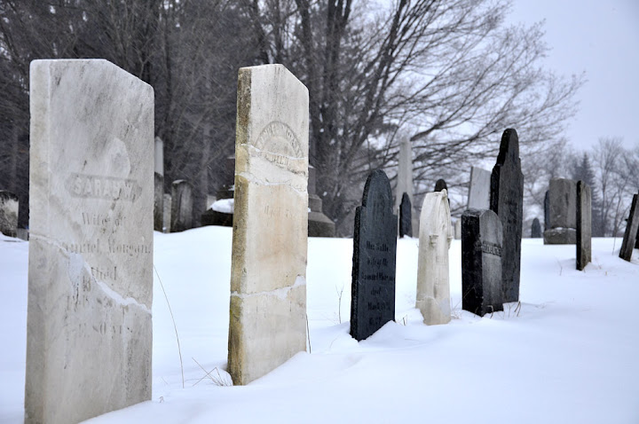 row of gravestones