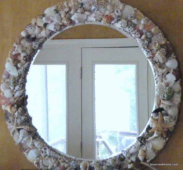 How To Make A Seashell Mirror Blue Creek Home