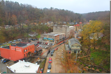 Eureka Springs from a hillside