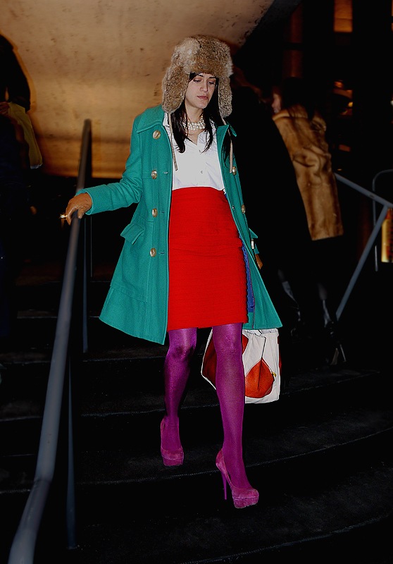 [w fur bomber green coat bright red skirt magenta tights and high heels[3].jpg]