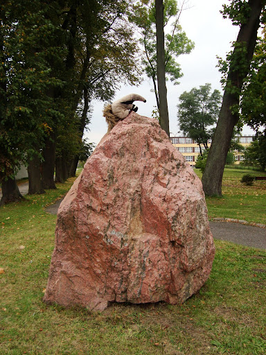 Mrówkojad w Człuchowie - Tadziu i pamiątkowy głaz!