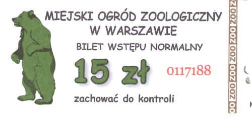 Jeszcze do niedawna bilet normalny do warszawskiego zoo kosztował 15 zł - obecnie kosztuje już 16 zł
