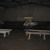 This is where they have church each week - it's in progress