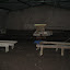 This is where they have church each week - it's in progress