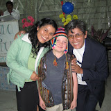 Jonathan in the dancer's attire with Concepcion &amp; Carmen