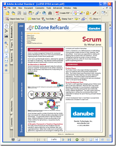 new scrum quick reference card from dzone refcardz reg quick reference card template