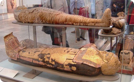 Múmias no Museu Britânico