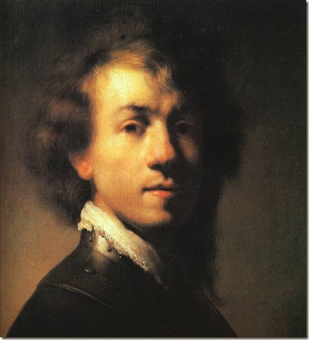 Rembrandt van Rijn, Auto-Retrato, c. 1629-1630 Rembrandt van Rijn, Auto-Retrato, c. 1629-1630