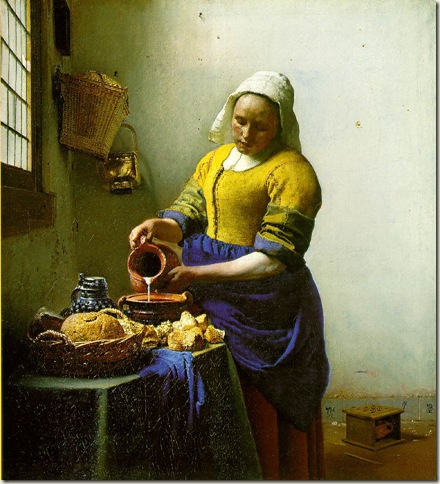 A Criada de Cozinha, Vermeer, c. 1658