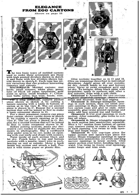 egg carton ornaments egg carton ornaments