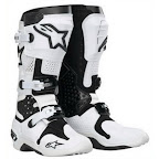 Motocross Boots Alpinestar Tech 10 White Black