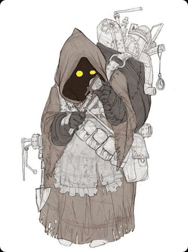 cool star wars jawa scavenger drawing Did you know Ganno Juice is a bitter