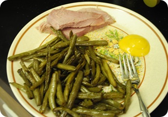 Ham and green beans
