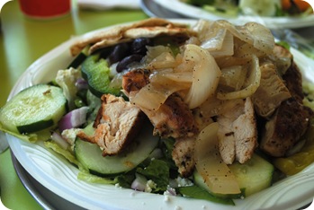 Zoë’s Kitchen Greek salad with chicken
