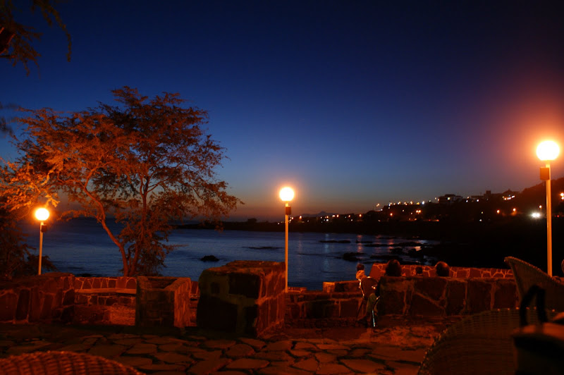 Fim de tarde com vista para a praia de quebra canela, Cabo verde