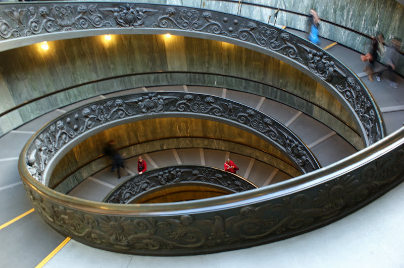 Escadaria museu do Vaticano