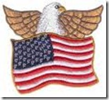 am flag eagle