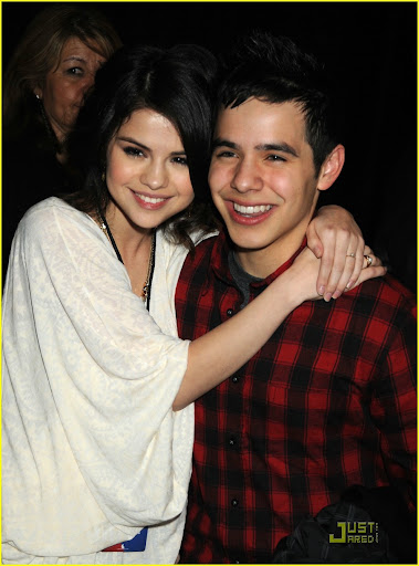 LOS ANGELES, CA - JANUARY 22: In this handout photo provided by MTV, actress Selena Gomez (L) and guest at the Hope For Haiti Now: A Global Benefit For Earthquake Relief telethon on January 22, 2010 in Los Angeles, California. (Photo by Jeff Kravitz/MTV Hope for Haiti Now via Getty Images)