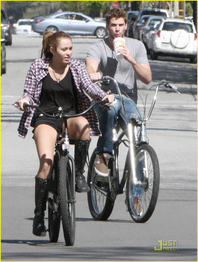 Miley Cyrus and boyfriend Australian actor Liam Hemsworth go for a bike ride through her Toluca Lake, Ca neighborhood<P>Pictured: Miley Cyrus and Liam Hemsworth<B>Ref: SPL162776  050310  </B><BR/>Picture by: London Entertainment / Splash<BR/></P><P><B>Splash News and Pictures</B><BR/>Los Angeles:	310-821-2666<BR/>New York:	212-619-2666<BR/>London:	870-934-2666<BR/>photodesk@splashnews.com<BR/></P>” width=”388″ height=”512″ class=”pie-img”/></p>
</div>
</div>

<!-- Facebook Like Button v1.9.6 BEGIN [http://blog.bottomlessinc.com] -->
<iframe src=