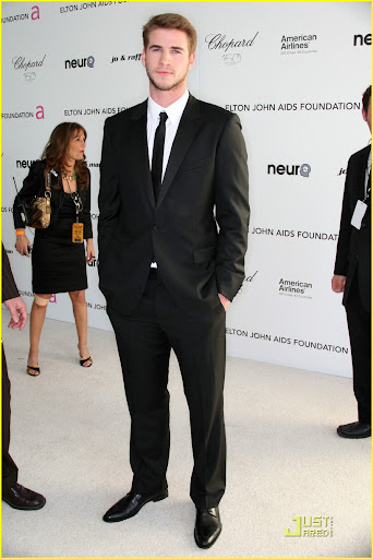 LOS ANGELES, CA - MARCH 07: Actor Liam Hemsworth arrives at the 18th annual Elton John AIDS Foundation's Oscar Viewing Party held at the Pacific Design Center on March 7, 2010 in Los Angeles, California. (Photo by Frederick M. Brown/Getty Images)