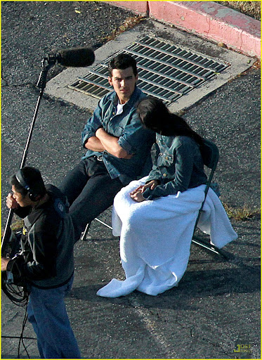#4827580 EXCLUSIVE... Secrecy and security were at a high as hot new couple Demi Lovato and Joe Jonas cozy up and get silly while shooting a video on the outskirts of Los Angeles, Ca on April 10, 2010
Fame Pictures, Inc - Santa Monica, CA, USA - +1 (310) 395-0500