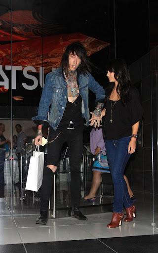 Trace Cyrus takes a Demi Lovato-a-like for a romantic date at Katsuya.