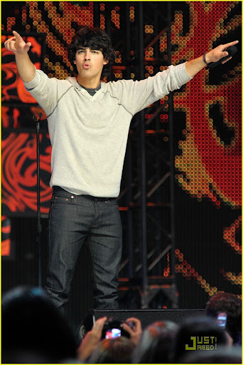 Joe Jonas of the Jonas Brothers 'We Day: a youth empowerment event' held at The Air Canada Centre - Performance Toronto, Canada - 05.10.09 Credit: Dominic Chan/WENN.com