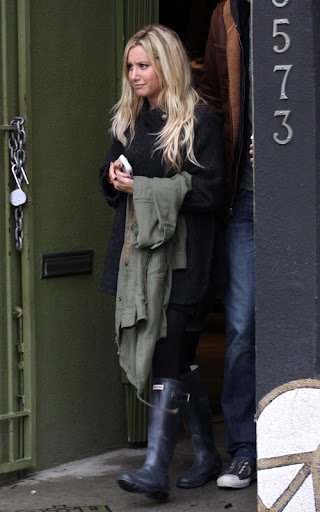 #4195744 Ashley Tisdale and her larger than life man Jared Murillo weathered the soggy LA rains to enjoy lunch together at the Urth Cafe in West Hollywood, CA on December 12, 2009 Fame Pictures, Inc - Santa Monica, CA, USA - +1 (310) 395-0500