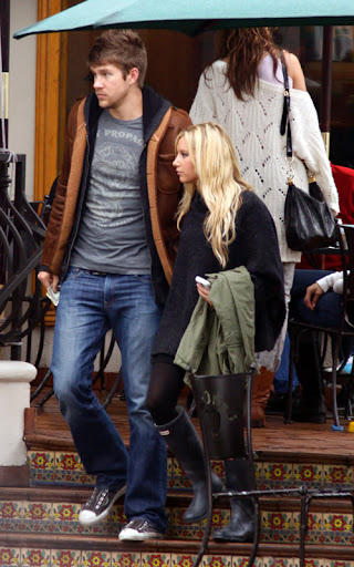 #4195617 Ashley Tisdale and her larger than life man Jared Murillo weathered the soggy LA rains to enjoy lunch together at the Urth Cafe in West Hollywood, CA on December 12, 2009 Fame Pictures, Inc - Santa Monica, CA, USA - +1 (310) 395-0500