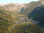 Telluride, Pearl LZ in foreground just before town