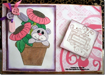 bonnies project bear in flower pot bonnies project bear in flower pot