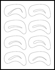 Eyebrow Stencils